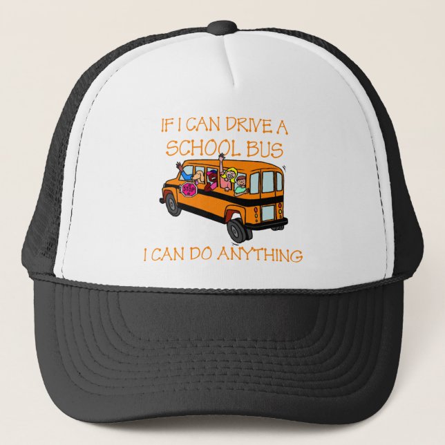 Boné Se eu posso motorista um auto escolar, eu posso (Frente)