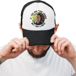 Boné Se Você Vir Este Noivo Chapéu de Caminhoneiro Fest