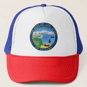 Boné Seal of Alaska State USA Trucker Hat