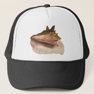Boné Seashell Shell do Conch da rainha do vintage,