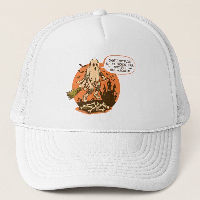 Boné Segurança do Fantasma do Halloween - Mantenha-se s (Frente)