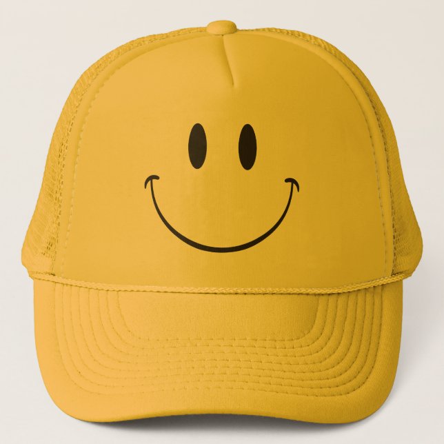 Boné Seja feliz sorrindo emoji (Frente)