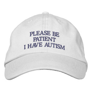 Boné Seja por favor paciente mim estão com o autismo