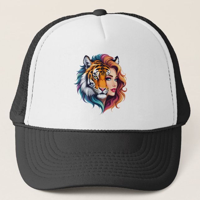 Boné Selvagem Interior – Deusa do Espírito do Tigre.  (Frente)