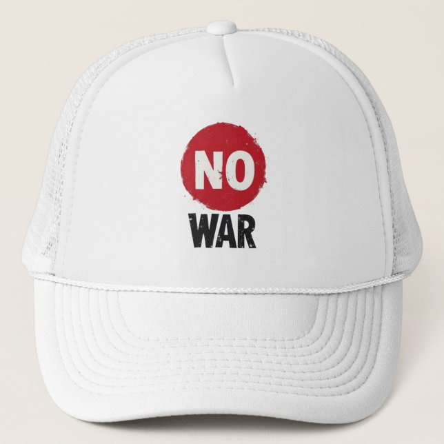 Boné SEM GUERRA — Protesto Global pela Paz (Frente)