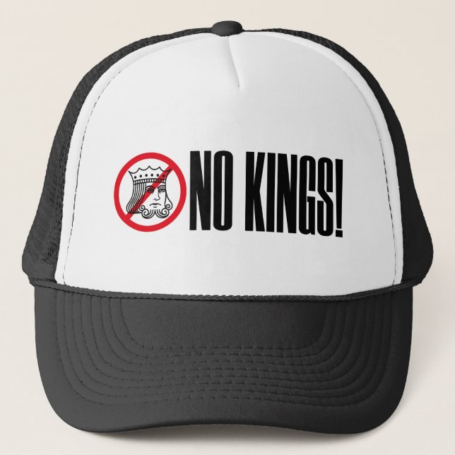 Boné SEM KINGS! - Trump Protest - Snapback - Trucker Ha (Frente)