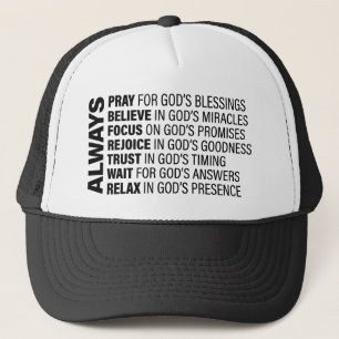 Boné Sempre estético cristão cita Deus Art Gospel G