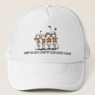 Boné Senhoras Personalizadas Liga de Golfe - Chapéu do