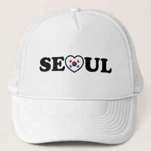 Boné Seoul Love Heart Taegeukgi Flag