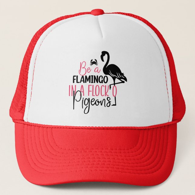 Boné Ser Flamingo Num Bando De Porcos-27308 (Frente)