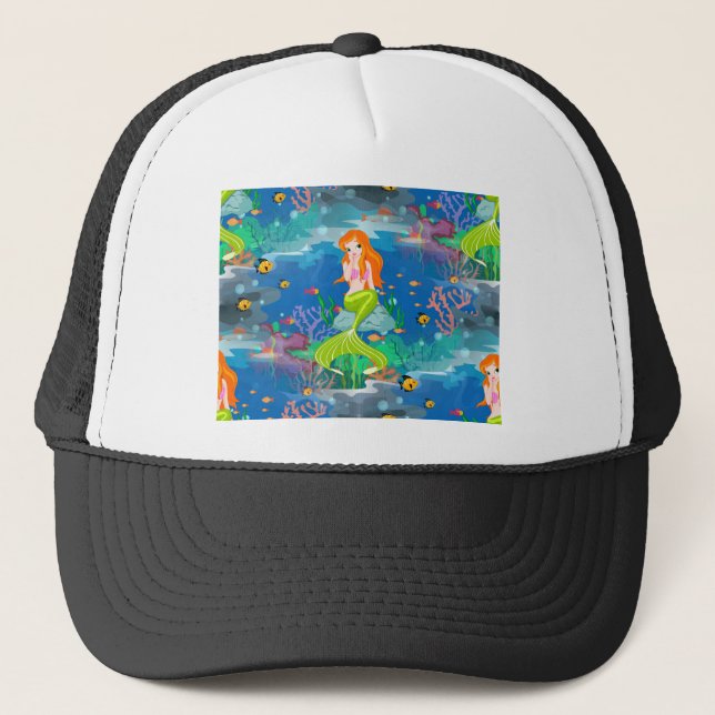Boné sereia ruiva (Frente)