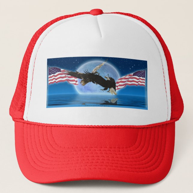 Boné Série BALD EAGLE e US FLAG Patriot (Frente)