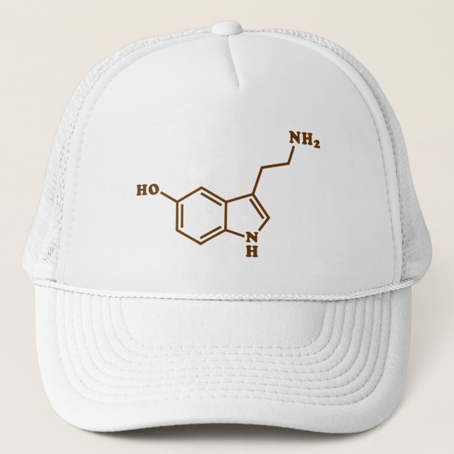 Boné Serotonina Fórmula Química Molecular (Frente)