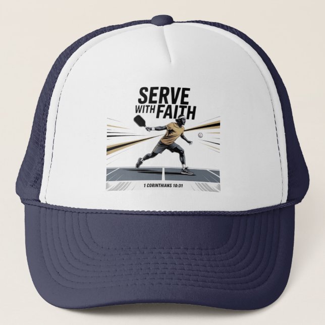 Boné Serve With Faith Christian Pickleball  (Frente)