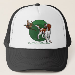Boné Setter vermelho e branco irlandês