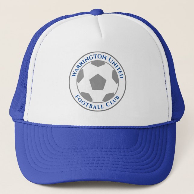 Boné Seu Clube de Futebol Nome Trucker Hat (Frente)