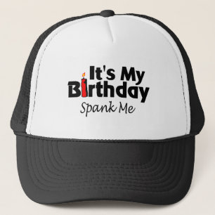 Boné Seu meu aniversário espanca-me