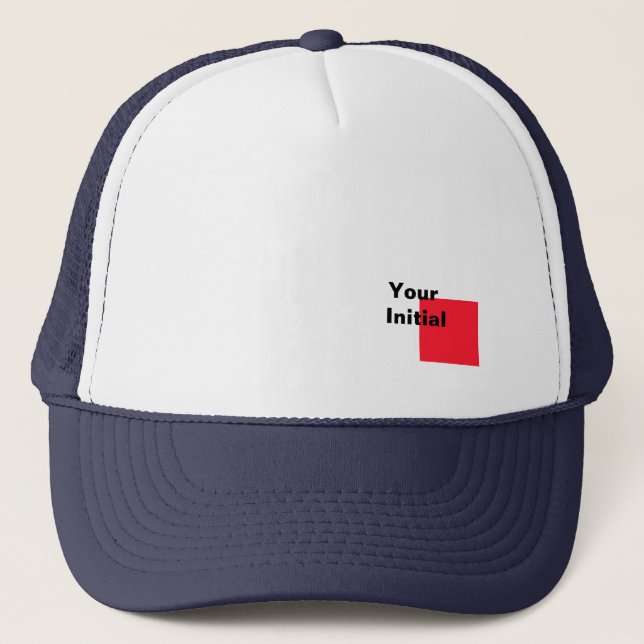 Boné Seu Monograma Inicial Azul-Navy  (Frente)