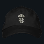 Boné Seu Monograma Personalizado<br><div class="desc">Monograma personalizável monograma bordado fácil de personalizar com seu próprio monograma personalizado GRATUITO ...  de Ricaso</div>