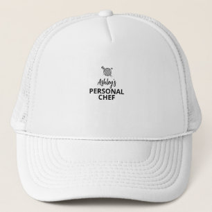 Boné Seu NOME Chef Pessoal, Chapéu de Grill, Personaliz