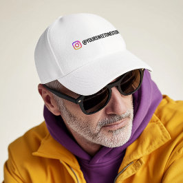 Boné Seu Nome no Instagram & Promo de Ícone de Mídia So
