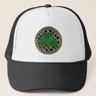 Boné Shamrock, Latice E Néctares Celtas No Chapéu Preto