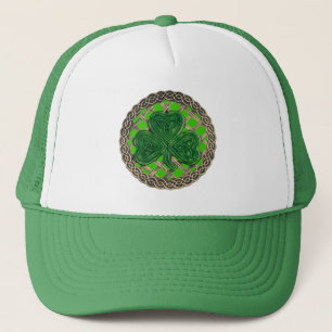 Boné Shamrock, Lattice E Nécs Celtas No Chapéu Verde