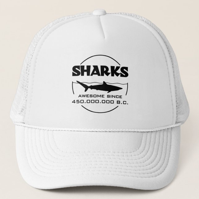 Boné Sharks Incrível Desde 450.000.000 A.C. (Frente)