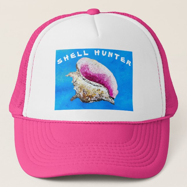 Boné Shell Hunter Conch Shell Trucker Hat (Frente)