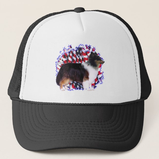 Boné Shetland Sheepdog Patriot (Frente)