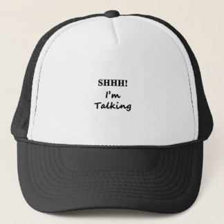 Boné shhh em texto preto