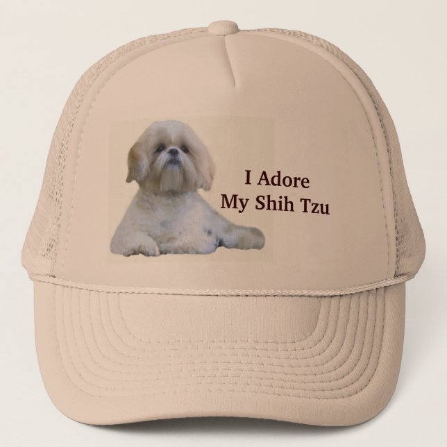 Boné Shih Tzu eu Adore o chapéu (Frente)