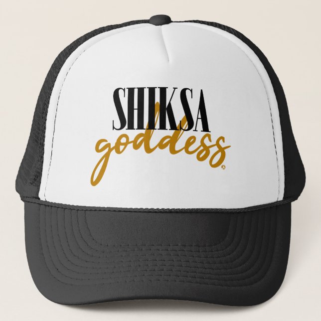 Boné Shiksa Goddess Engraçado Jewish 90 Slogan (Frente)