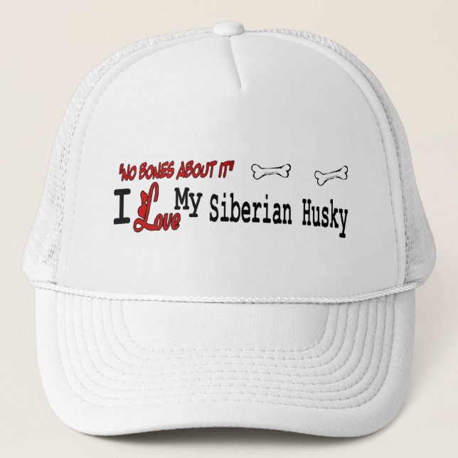 Boné Siberian Husky (I Love) Hat (Frente)