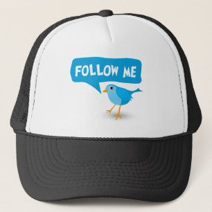 Boné Siga-Me O Chapéu Personalizado De Um Pássaro Azu