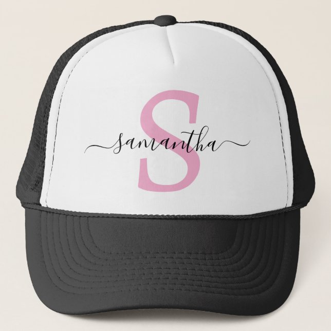 Boné Siglas Monograma Caligrafia Minimalista (Frente)