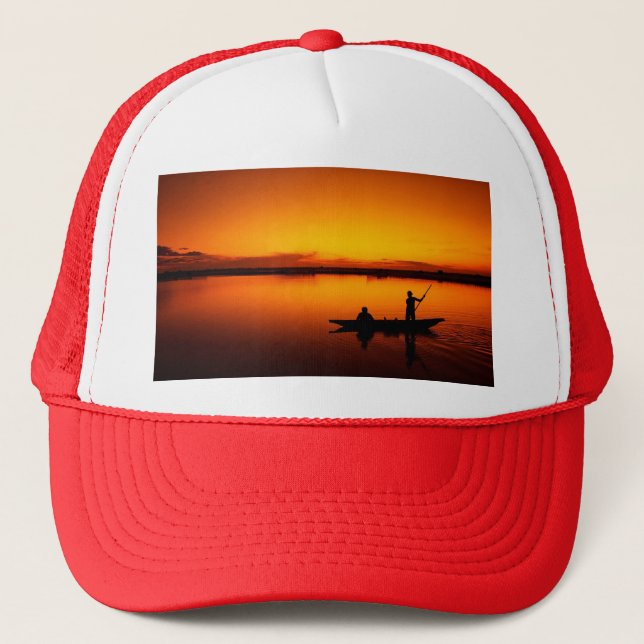 Boné Silhueta De Barcos Solares, Removendo-16497 (Frente)