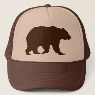 Boné Silhueta de Brown do urso de urso do chapéu do