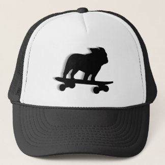 Boné Silhueta de Bulldog Fazendo Skate