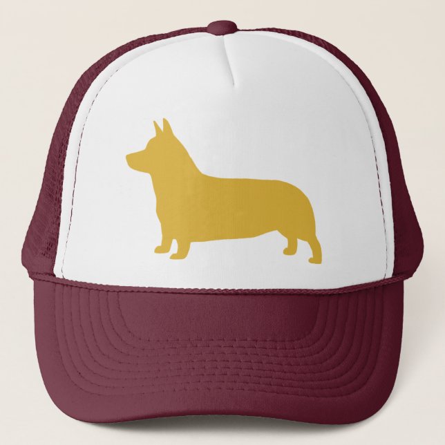Boné Silhueta de Pembroke Welsh Corgi (Frente)
