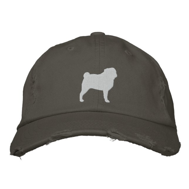 Boné Silhueta de Pug (Frente)