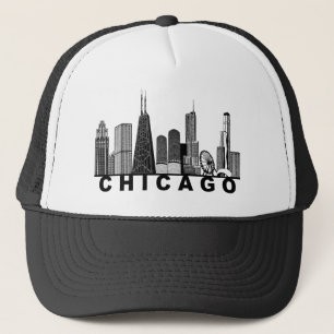 Boné Silhueta do Horizonte de Chicago