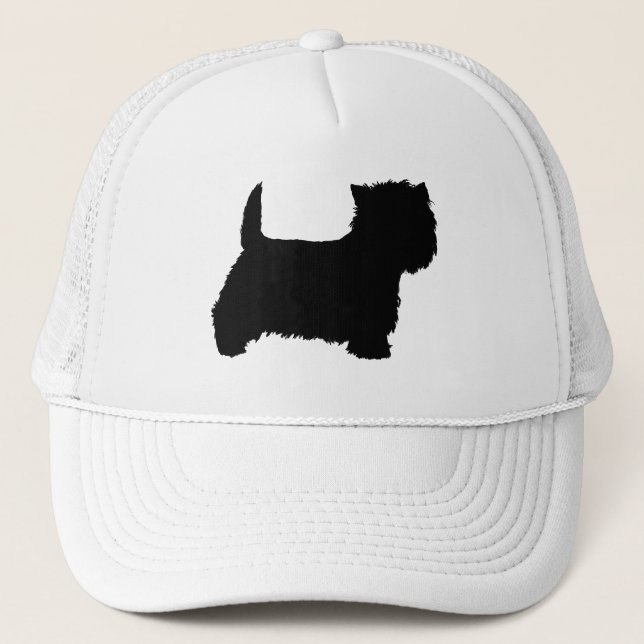 Boné Silhueta do Terrier West Highland White (Frente)