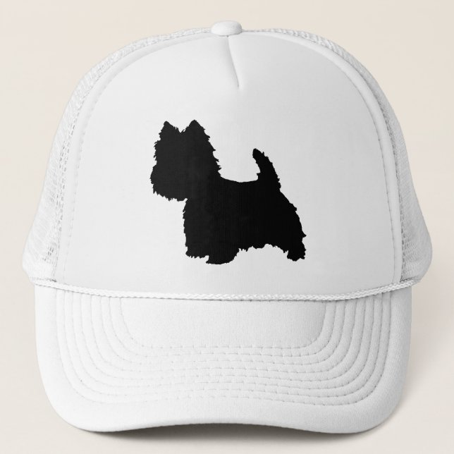 Boné Silhueta do Terrier West Highland White (Frente)