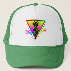 Boné Silhueta Moderna Retro Abacaxi Fruta de Verão