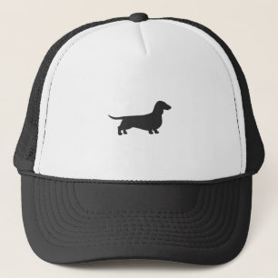 Boné Silhueta preta de dachshund