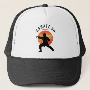 Boné Silhueta Preta e Artes Marciais do Sol Nascente Ka