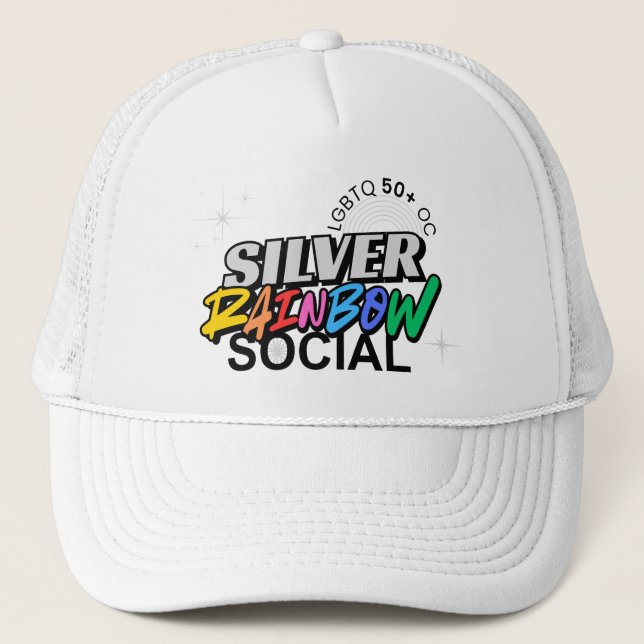 Boné Silver Rainbow Social Baseball Hat (Frente)