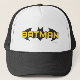 Boné Símbolo Batman   Nome Logotipo Amarelo e Preto