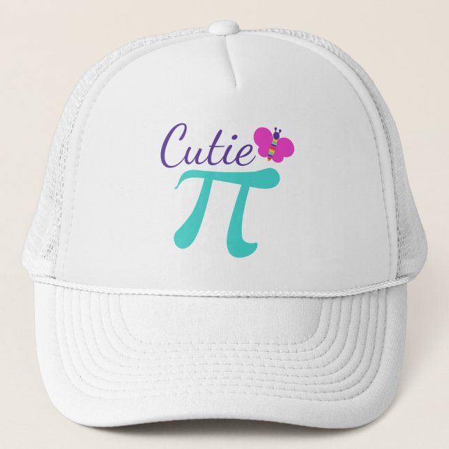 Boné Símbolo Cutie Pi Math Pun (Frente)